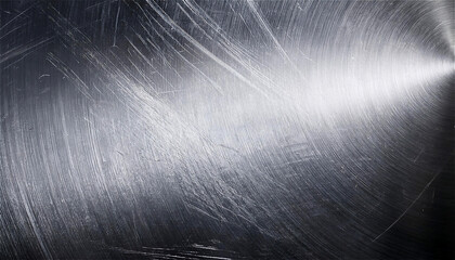 bright grunge scratched aluminum scraped silver alloy metal surface texture background 
