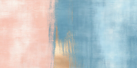 Fototapeta premium A non-seamless brushed metal texture in pastel peach fuzz and chambray blue, with subtle gold highlights for a premium effect.