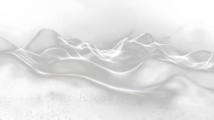abstract background with waves and particles