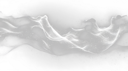 abstract white waves on black background