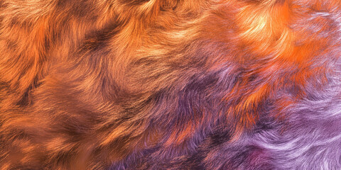 Fototapeta premium A non-seamless metallic abstract background with iridescent burnt orange, lilac, and peach fuzz highlights, resembling luxurious brushed metal.