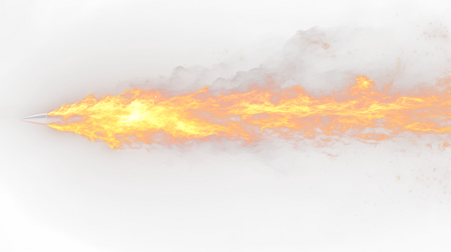 a pen is burning in the dark