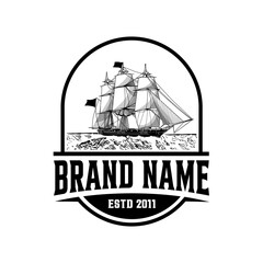 whailing ship vector.eps