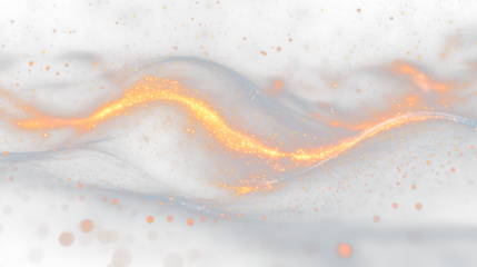 a bright orange wave of light