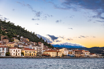 Fototapeta premium Gytheio in winter Greece.