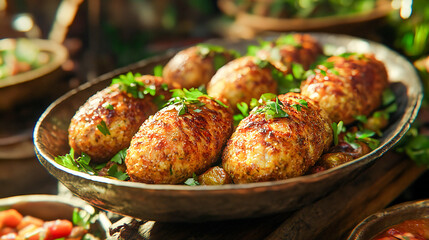 National dish of Lebanon Kibbeh