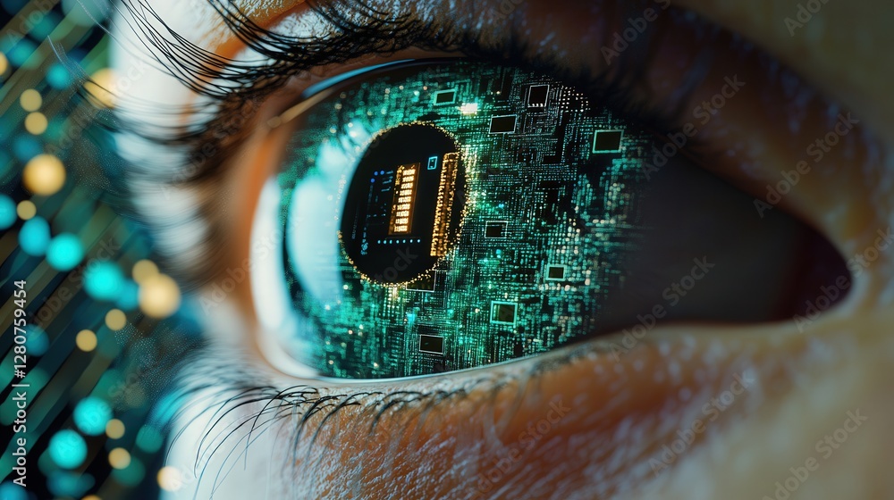 Poster microchip, creating seamless digital overlays on the physical world.