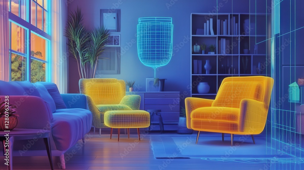 Poster ai-powered system that scans user-uploaded images of interiors and provides instant recommendations 