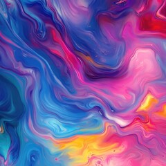 Obraz premium Vibrant Abstract Color Blending
