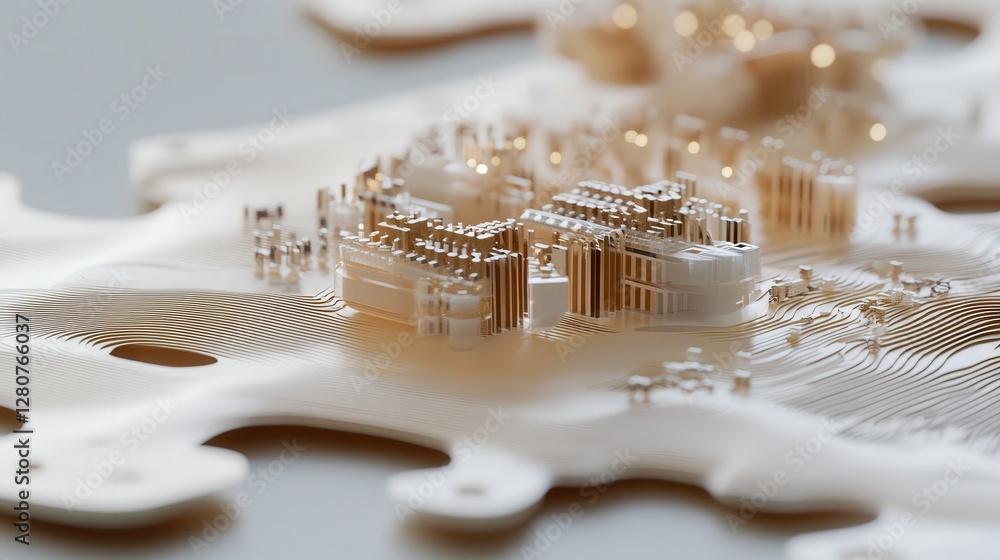 Poster microchip, capable of reconfiguring itself for different tasks, adapting its hardware dynamically to