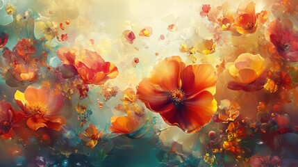 Ethereal Blooms: A Symphony of Autumnal Hues