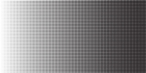 Basic black white halftone dots effect. Dot halftone. Circle dot. Background with monochrome dotted texture. Halftone effect.