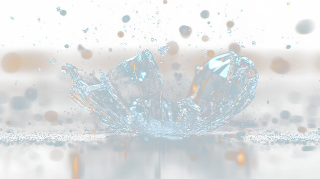 a diamond is floating in the air