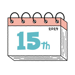 10주년, 15주년, 20주년, 100주년 귀여운 기념일 일러스트레이션