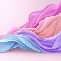 Fototapeta premium Abstract background with flowing colorful fabric in vibrant pink and magenta hues blending seamlessly together