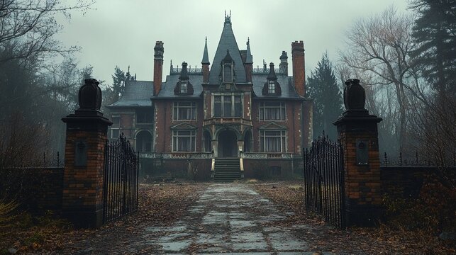 A cursed mansion where time stands still and echoes whisper secrets