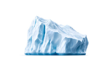 Obraz premium Massive iceberg isolated on white background
