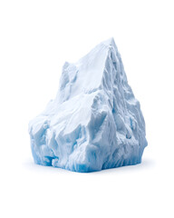 Obraz premium Massive iceberg isolated on white background