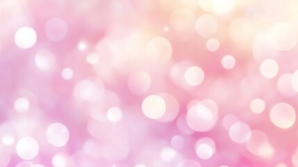 Fototapeta premium Abstract Pink and White Bokeh Background Image