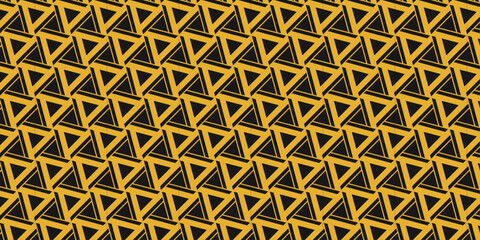Endless Triangular Patterns in Golden Contrast