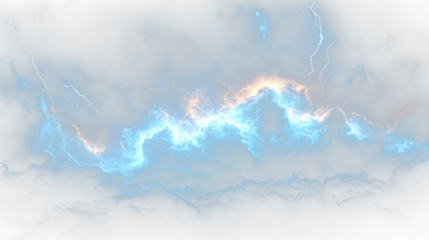a dark blue sky with lightning
