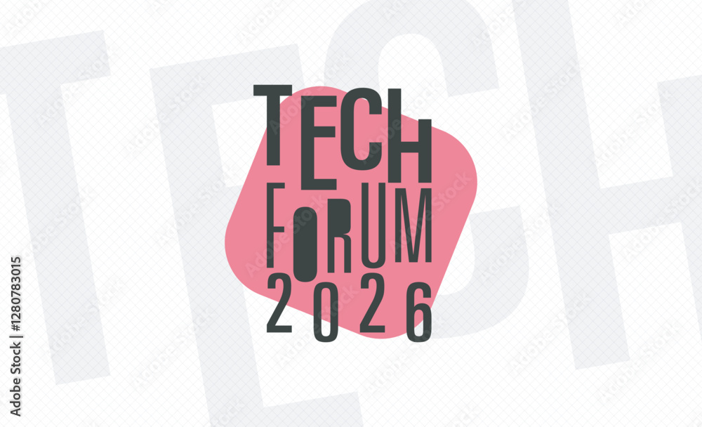 Poster logotype abstract graphic eps vector design of annual event summit and title made for technology for