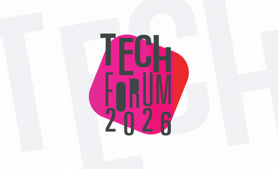 logotype abstract graphic EPS vector design of annual event summit and title made for Technology forum theme