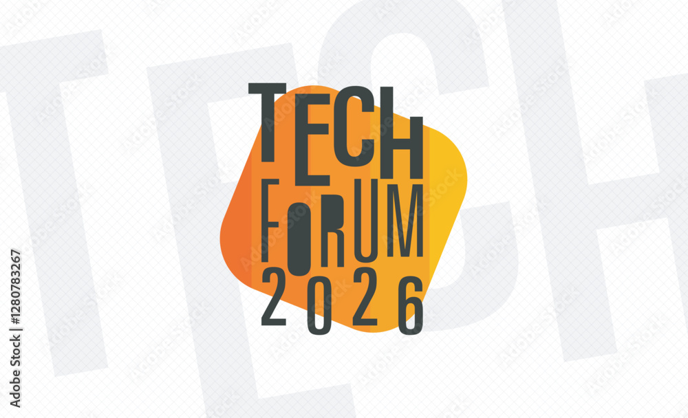 Poster logotype abstract graphic eps vector design of annual event summit and title made for technology for