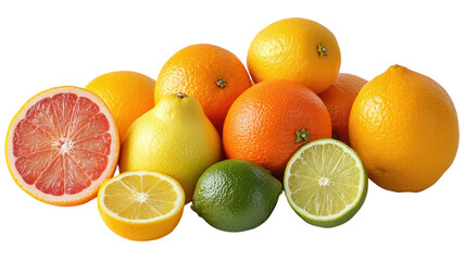 Vibrant display of citrus fruits showcasing the beauty of nature's flavors and colors