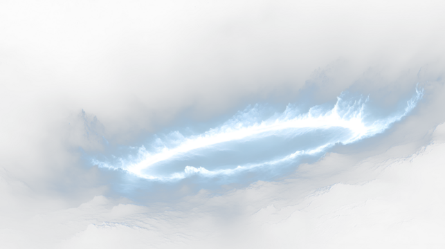 a dark sky with a white cloud