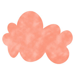 Cloude with Watercolor illustration Set