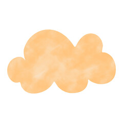 Cloude with Watercolor illustration Set