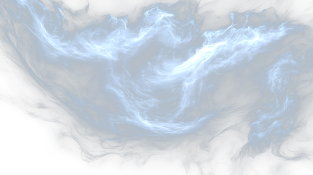 a white cloud on a black background