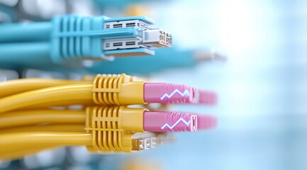 High Speed Network Cables  Data Center  Internet  Technology  Connectivity  Fiber Optic  R