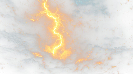 a large orange lightning