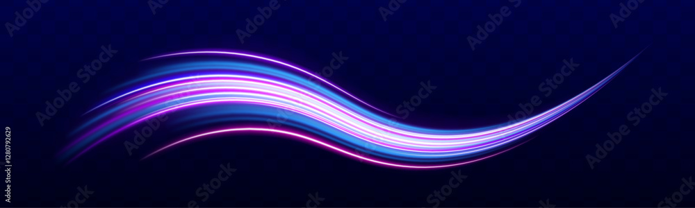 Poster big data traffic visualization, dynamic high speed data streaming traffic. image of speed motion on 