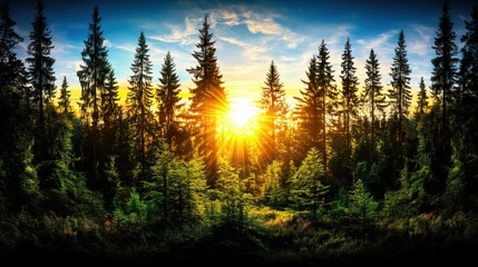 Mixed Perspectives Forest Dawn