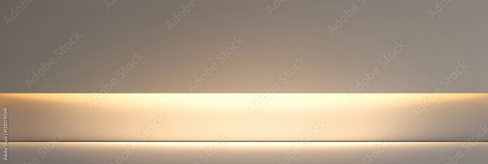 Leinwandbilder Minimalist interior design with soft gradients and ample space for creative text placement in modern setting. Generative AI
