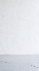 Fototapeta premium Textured white elegance wall background for minimalist design and interior decor