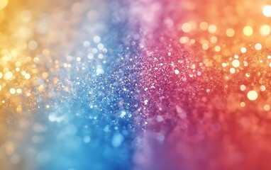 Abstract colorful glitter background, vibrant bokeh, festive, celebration, use for digital design, website, or print