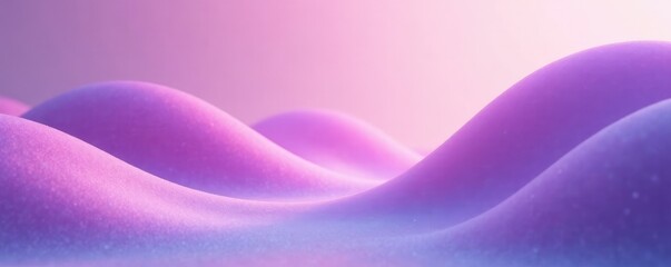 Curvy blob shape blending into pastel purple haze, hazy, surreal