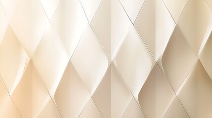 Fototapeta premium Abstract Beige Geometric Wall Panel Design