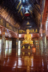 Fototapeta premium THAILAND KALASIN SAHATSAKHAN WAT PHUTTHANIMIT PHU KHAO