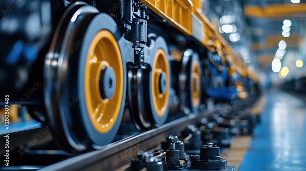 Poster high-speed train wheels in diagnostic analysis of suspension system for optimal performance and safe