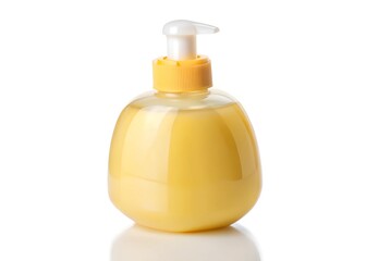 bottle of a baby shampoo isolated on a white background