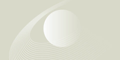 Abstract white background with red circle lines. Digital future technology concept.