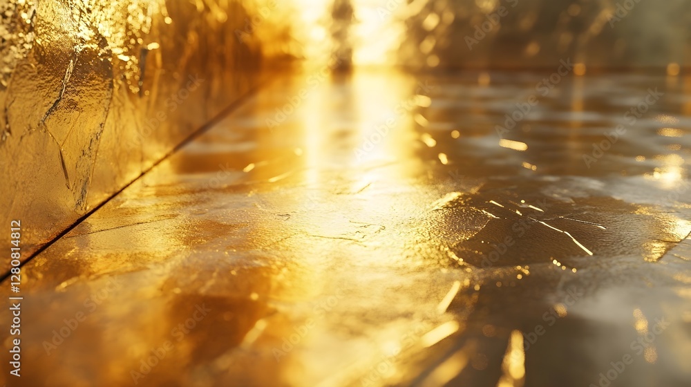 Poster glimmering gold texture background with abstract metallic surface design