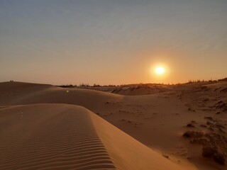 Sunset on the dunes