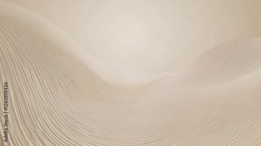 Poster gentle zoom in, soft ambient glow, 4k seamless loop video, abstract gradient background with sine-wa