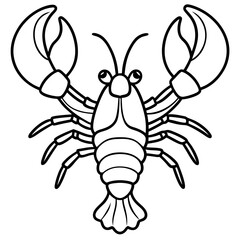 Elegant Lobster One-Line Vector Art